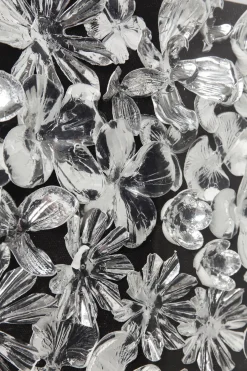 Deko Rahmen Silver Flower 100x100cm