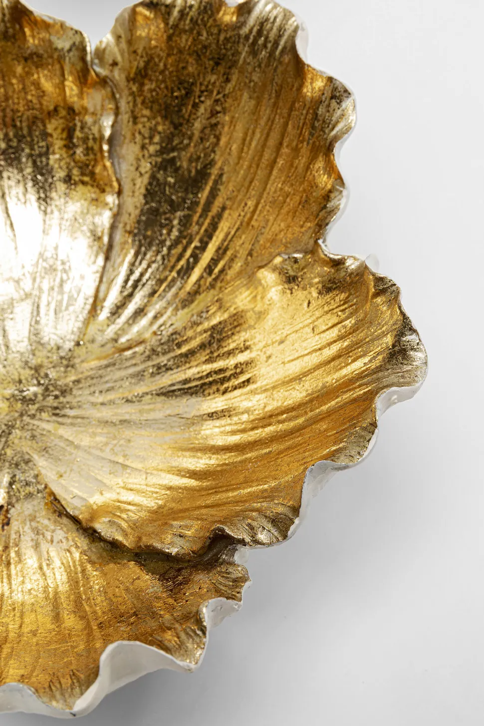 Deko Schale Flower Bloom Creme Gold Ø20cm