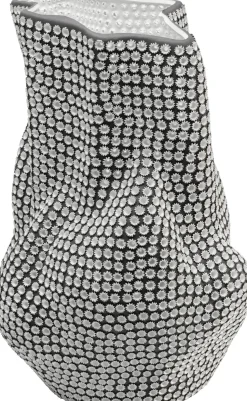 Deko Vase Anemone Schwarz 43cm