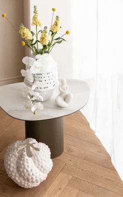 Deko Vase Anemone Weiß 37cm