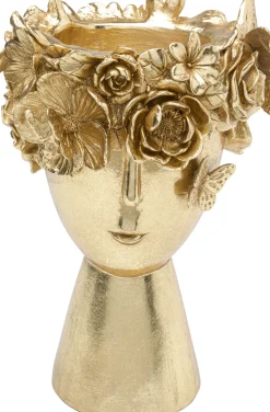Deko Vase Flowercrown Gold 20cm