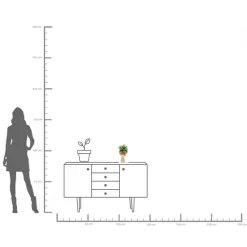 Deko Vase Flowercrown Gold 20cm