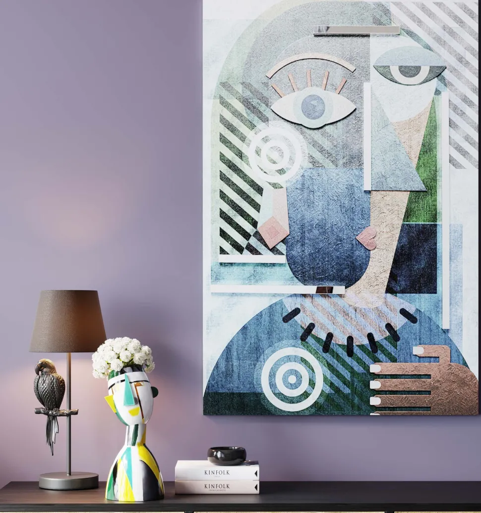 Deko Vase Happy Face 43cm