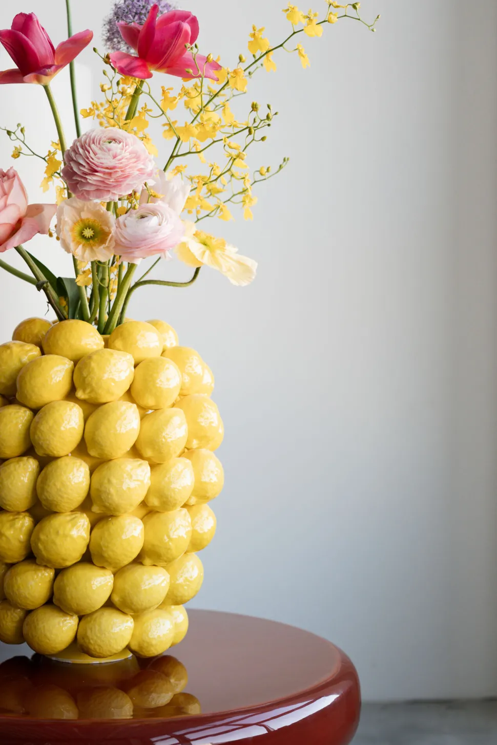 Deko Vase Lemon Juice 40cm