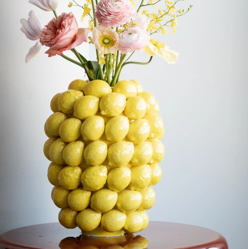Deko Vase Lemon Juice 40cm