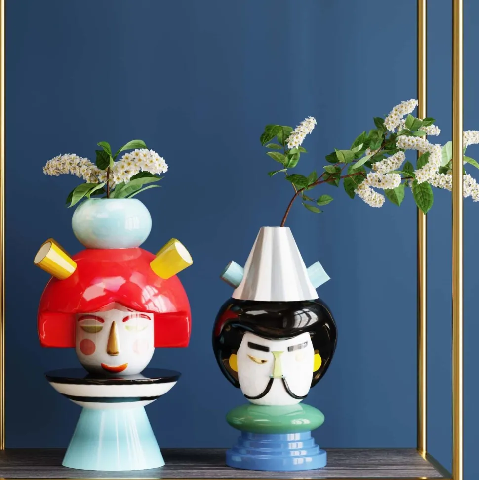 Deko Vase Puppet Boy 36cm