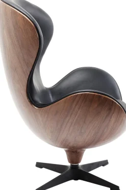 Drehsessel Lounge Black Walnut