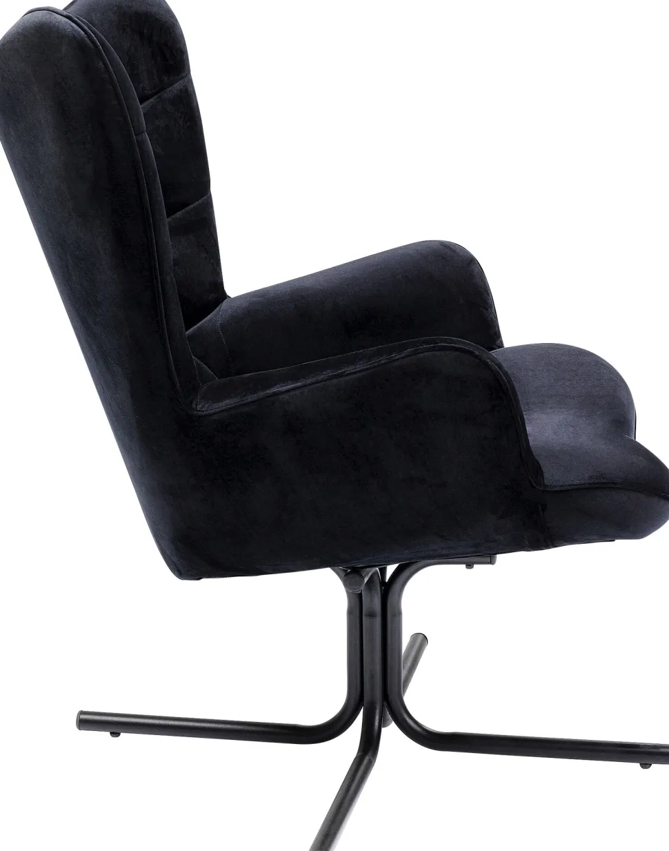 Drehsessel Oscar Velvet Schwarz