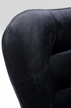 Drehsessel Oscar Velvet Schwarz