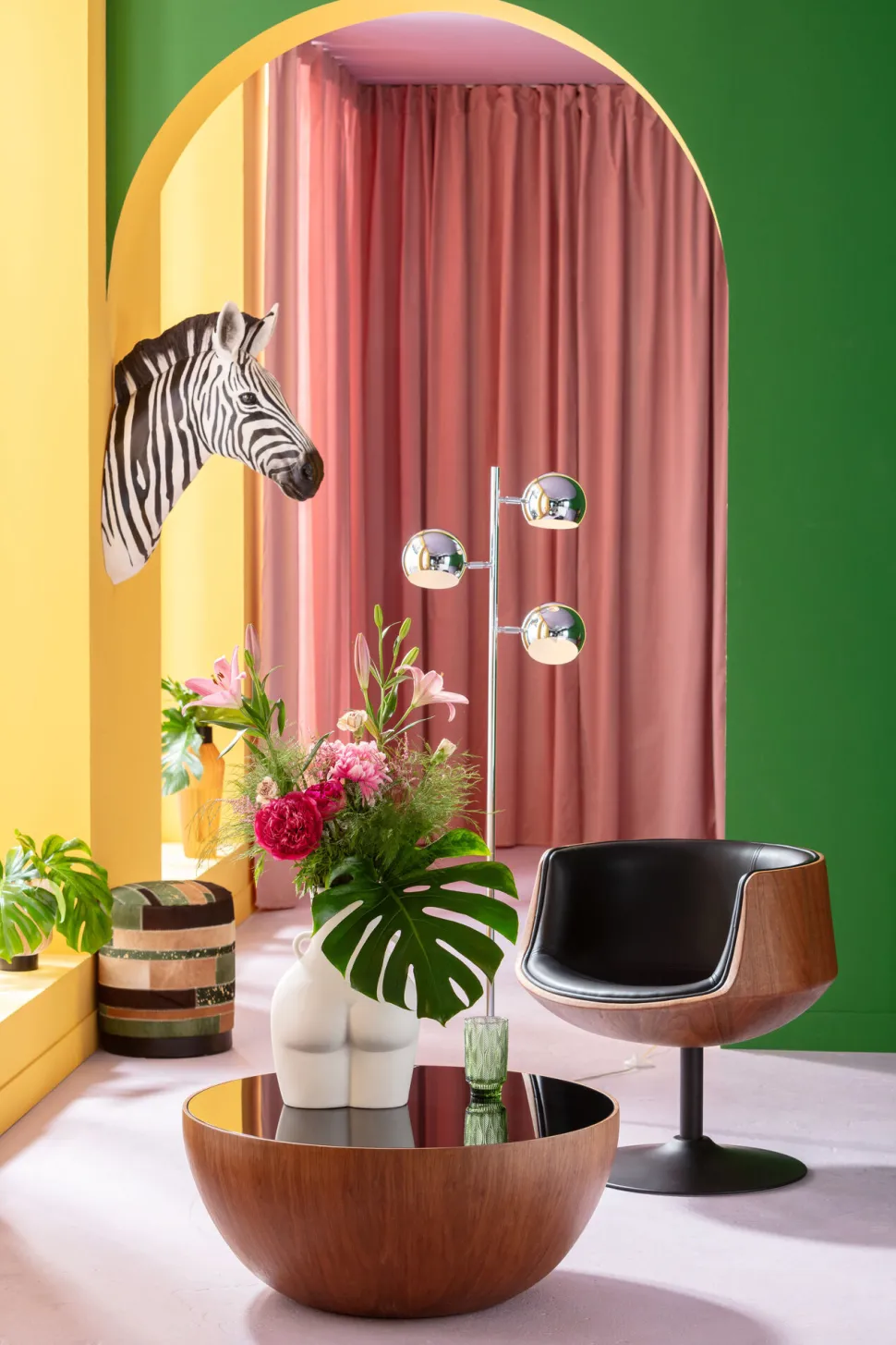 Drehstuhl Club Walnut