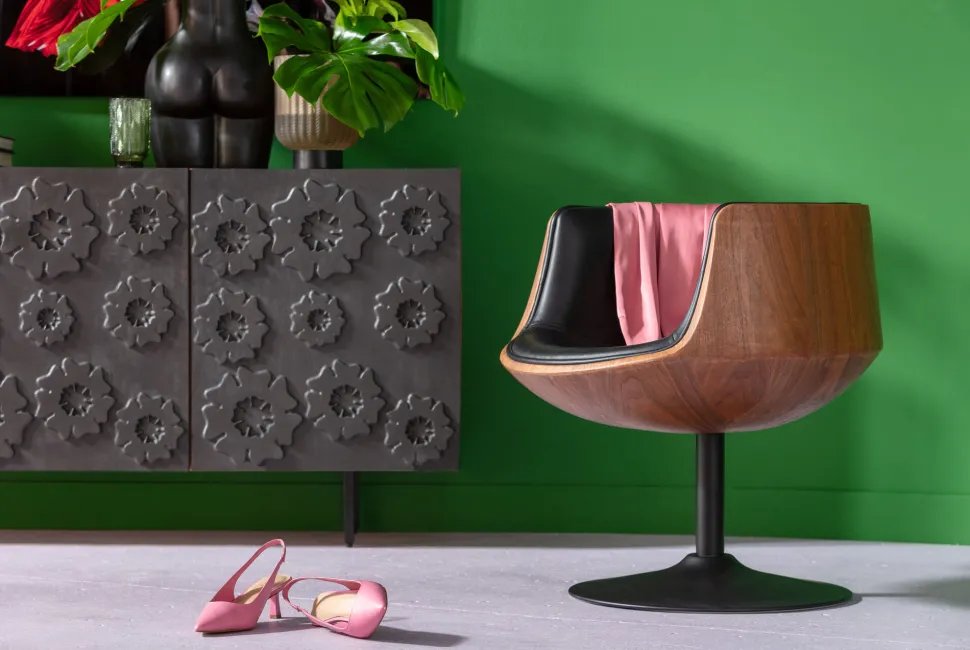 Drehstuhl Club Walnut