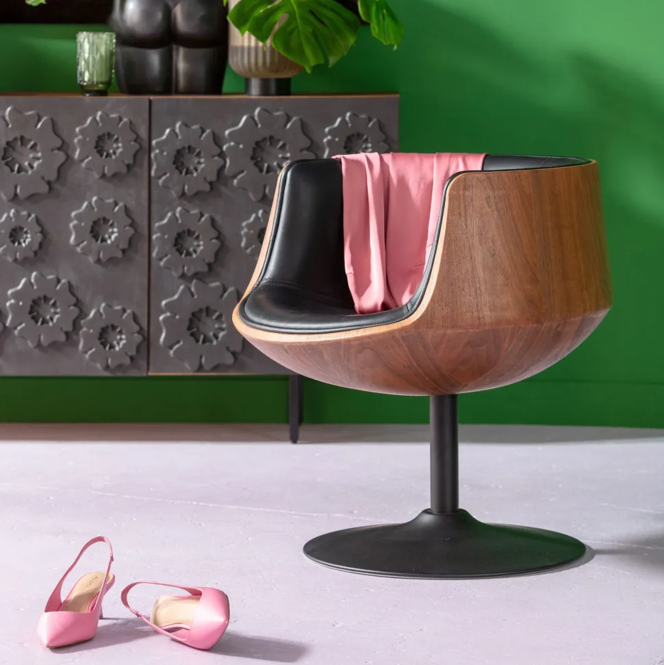 Drehstuhl Club Walnut