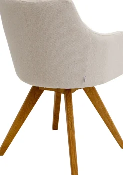 Drehstuhl Coco Wood Creme
