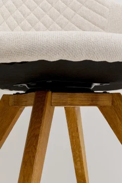 Drehstuhl Coco Wood Creme