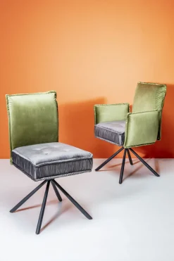 Drehstuhl mit Armlehnen Chelsea Grün