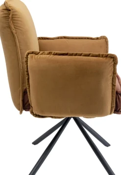 Drehstuhl mit Armlehnen Chelsea Braun