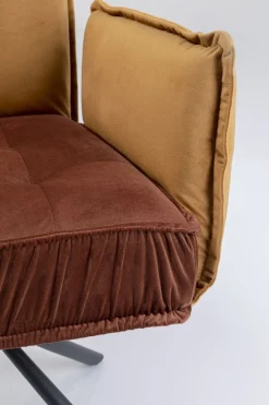 Drehstuhl mit Armlehnen Chelsea Braun