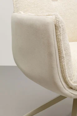 Drehstuhl mit Armlehnen Hilla Weiß