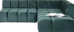 Ecksofa Belami Velvet Dunkelgrün Rechts 265cm