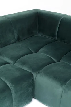 Ecksofa Belami Velvet Dunkelgrün Rechts 265cm