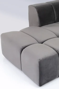 Ecksofa Belami Velvet Grau Links