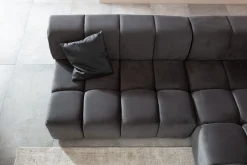 Ecksofa Belami Velvet Grau Rechts