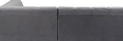 Ecksofa Belami Velvet Grau Rechts