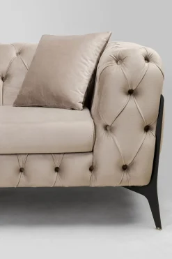 Ecksofa Bellissima Velvet Taupe Links