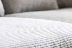 Ecksofa Gianni Cord Grau Rechts