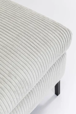 Ecksofa Gianni Cord Grau Rechts