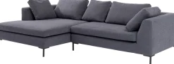 Ecksofa Gianni Grau Links