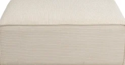 Ecksofa Infinity Ottomane Cord Creme Rechts