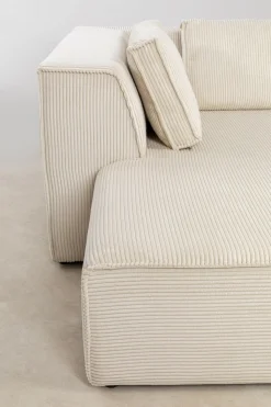 Ecksofa Infinity Ottomane Cord Creme Links