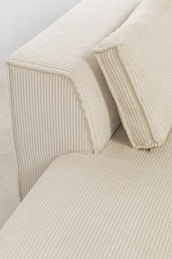 Ecksofa Infinity Ottomane Cord Creme Links