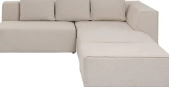 Ecksofa Infinity Ottomane Creme Rechts