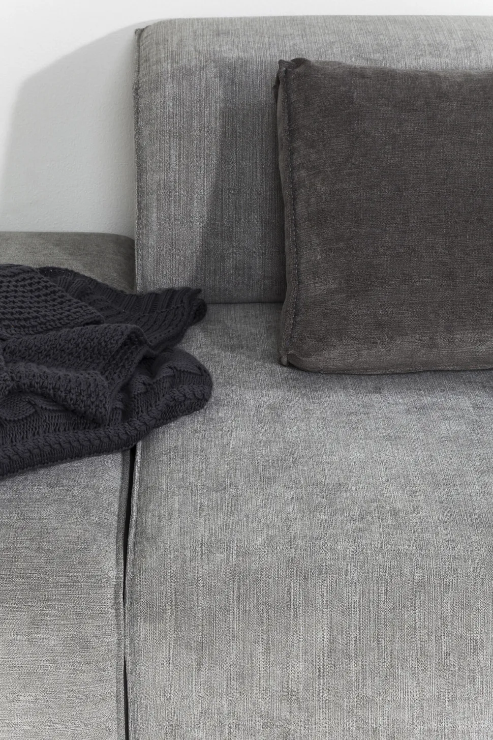 Ecksofa Infinity Ottomane Grau Rechts