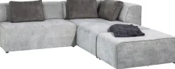 Ecksofa Infinity Ottomane Grau Rechts