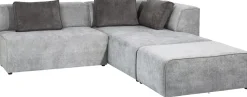 Ecksofa Infinity Ottomane Grau Rechts