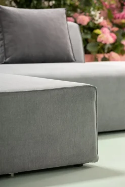 Ecksofa Infinity Ottomane Grau Links