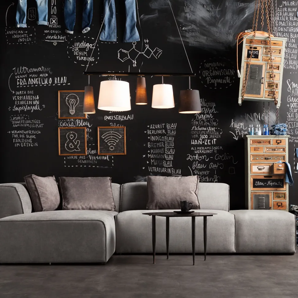 Ecksofa Infinity Ottomane Grau Links