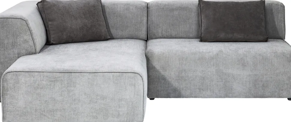 Ecksofa Infinity Ottomane Grau Links