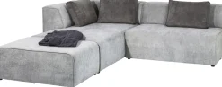 Ecksofa Infinity Ottomane Grau Links