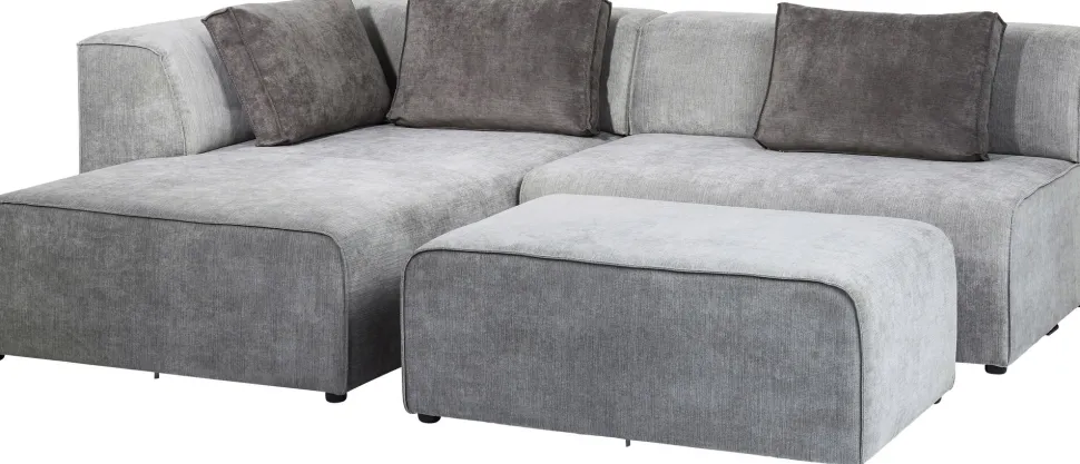 Ecksofa Infinity Ottomane Grau Links