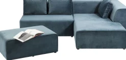 Ecksofa Infinity Velvet Ocean Rechts
