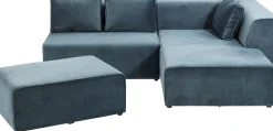 Ecksofa Infinity Velvet Ocean Rechts