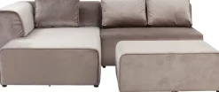 Ecksofa Infinity Velvet Taupe Links