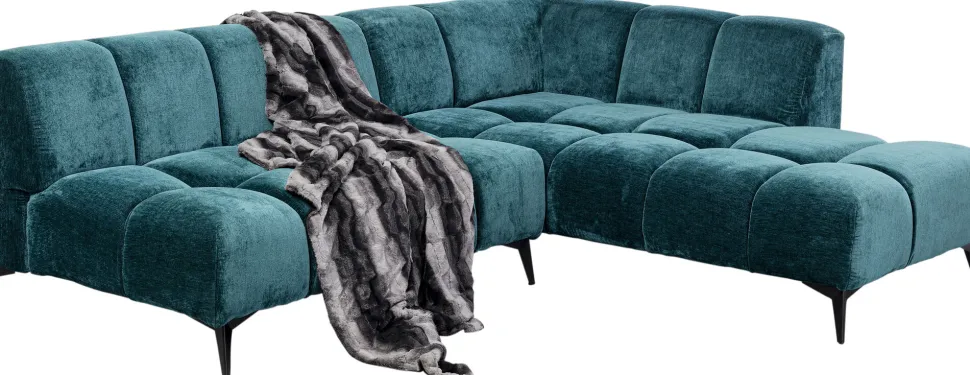 Ecksofa Nia Glam Dunkelgrün Rechts 250cm