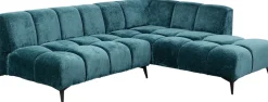 Ecksofa Nia Glam Dunkelgrün Rechts 250cm