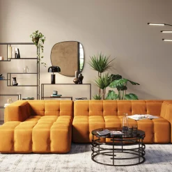 Ecksofa Salamanca Goldbraun Links