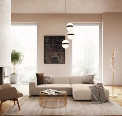 Freistil Ecksofa 175 Creme Rechts